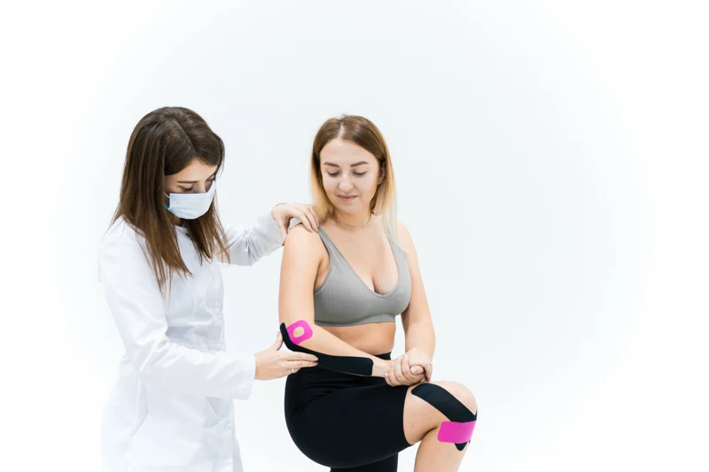 Fotografia ilustrativa de uma sessão de fisioterapia